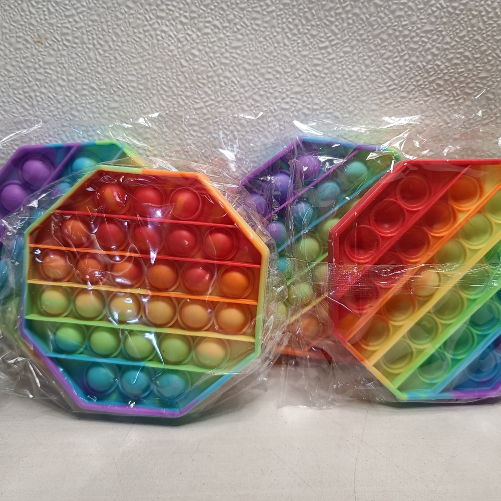 4 Pack Fidget Bubble Popper Octagon Shaped